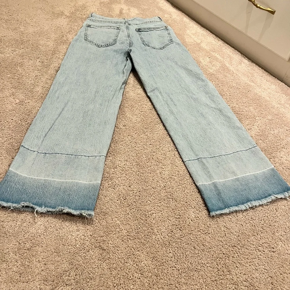 Habitual wide leg jeans distressed light wash size 25 - Picture 10 of 11